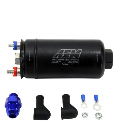 AEM 50-1005 - AEM50-1005 - AEM 400LPH High Pressure Fuel Pump -6AN Female Out, -10AN Female In - Shipped in Europe - Tuningsupply.com