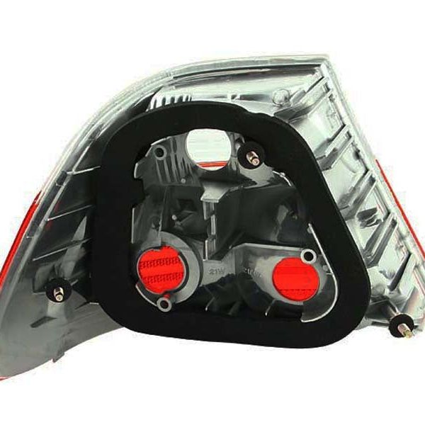 ANZO 221202 - ANZ221202 - ANZO 2000-2003 BMW 3 Series E46 Taillights Red/Smoke - Outer - Shipped in Europe - Tuningsupply.com