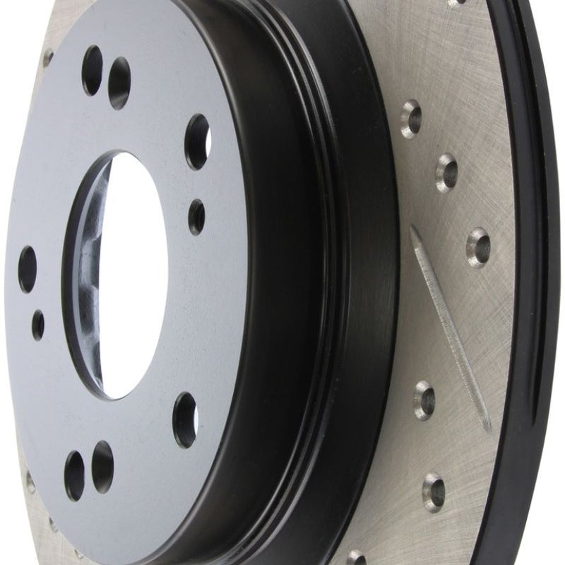 Stoptech 127.40050R - STO127.40050R - StopTech 00-09 S2000 Slotted & Drilled Right Rear Rotor - Shipped in Europe - Tuningsupply.com