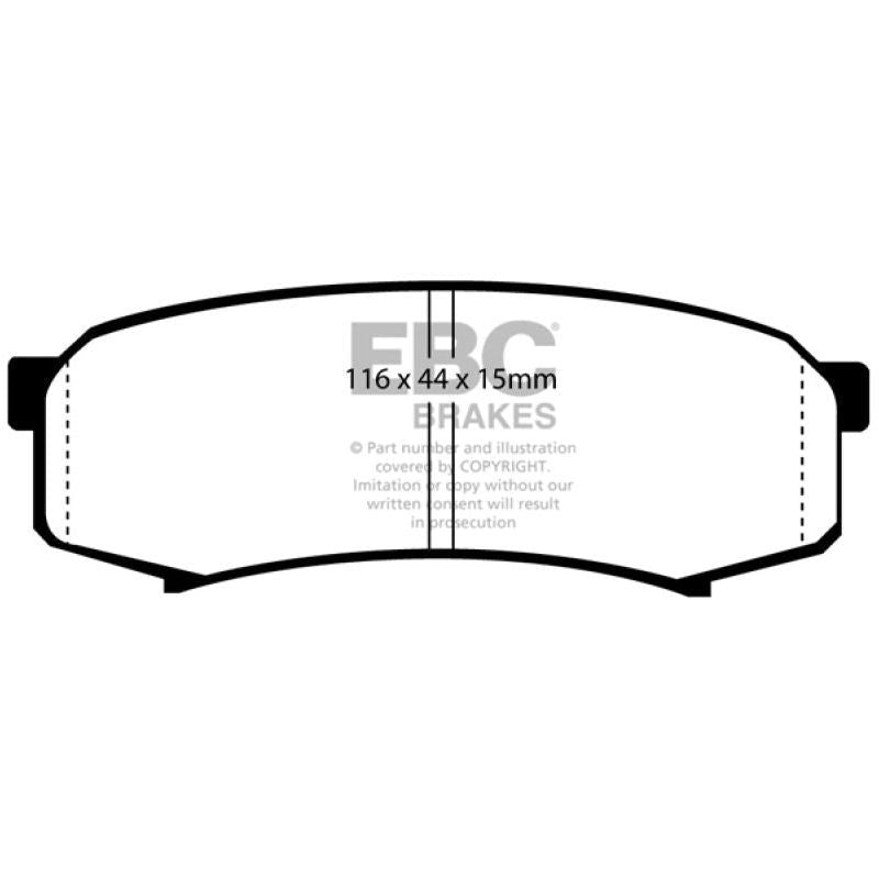 EBC UD606 - EBCUD606 - EBC 10+ Lexus GX460 4.6 Ultimax2 Rear Brake Pads - Shipped in Europe - Tuningsupply.com