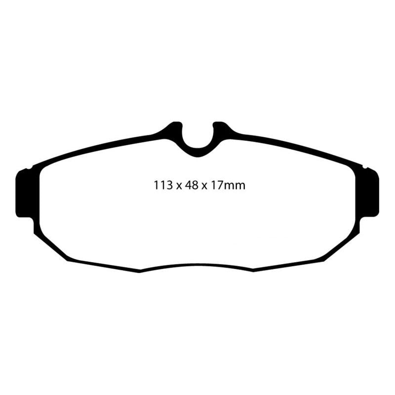 EBC DP41741R - EBCDP41741R - EBC 05-10 Ford Mustang 4.0 Yellowstuff Rear Brake Pads - Shipped in Europe - Tuningsupply.com