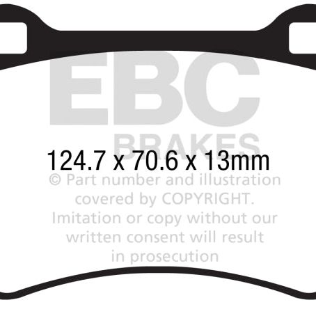 EBC DP42286R - EBCDP42286R - EBC 2016+ Mazda Miata MX-5 / 17-20 Fiat 124 Spider Abarth Yellowstuff Front Brake Pads - Shipped in Europe - Tuningsupply.com