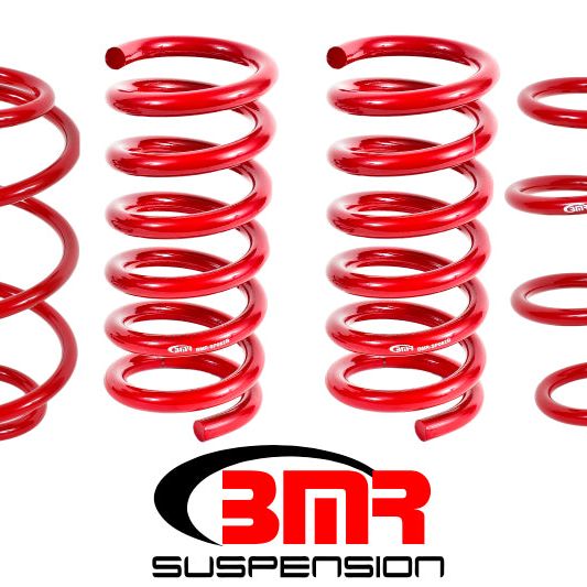 BMR Suspension SP763R - BMRSP763R - BMR 15-17 S550 Mustang Performance Version Lowering Springs (Set Of 4) - Red - Shipped in Europe - Tuningsupply.com