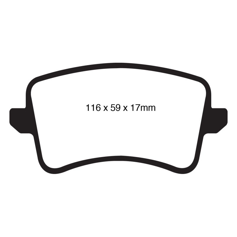EBC DP21988 - EBCDP21988 - EBC 09-11 Audi A4 2.0 Turbo Greenstuff Rear Brake Pads - Shipped in Europe - Tuningsupply.com
