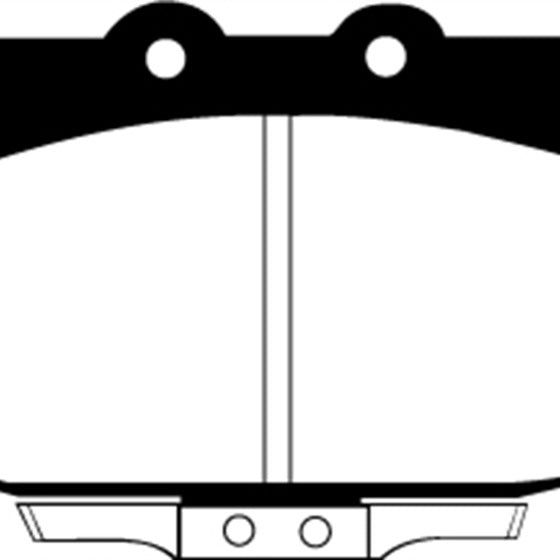 EBC DP4763R - EBCDP4763R - EBC 86-89 Mazda RX7 2.4 (1.3 Rotary)(Vented Rear Rotors) Yellowstuff Front Brake Pads - Shipped in Europe - Tuningsupply.com