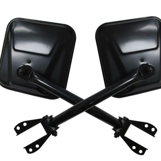 Rampage 7617 - RAM7617 - Rampage 1955-1983 Jeep CJ5 Side Mirrors - Black - Shipped in Europe - Tuningsupply.com
