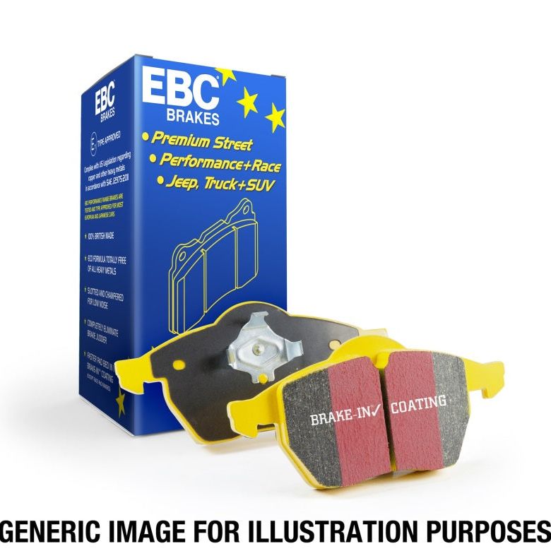 EBC DP41947R - EBCDP41947R - EBC 09-10 Pontiac Vibe 1.8 Yellowstuff Rear Brake Pads - Shipped in Europe - Tuningsupply.com