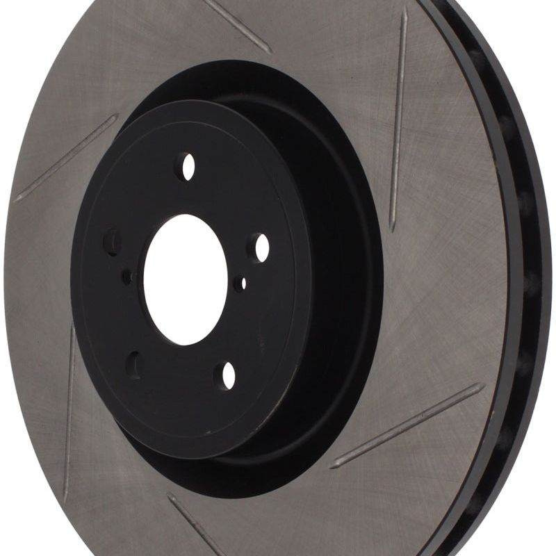 Stoptech 126.47019SL - STO126.47019SL - StopTech Power Slot 04 STi Front Left SportStop Slotted Rotor - Shipped in Europe - Tuningsupply.com