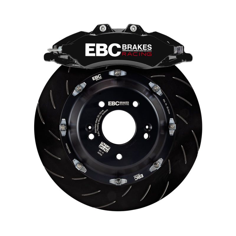 EBC BBK045BLK-1 - EBCBBK045BLK-1 - EBC Racing 00-06 BMW M3 (E46) Black Apollo-6 Calipers 355mm Rotors Front Big Brake Kit - Shipped in Europe - Tuningsupply.com