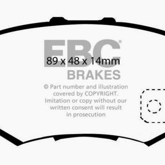 EBC DP31193C - EBCDP31193C - EBC 97 Acura CL 2.2 Redstuff Rear Brake Pads - Shipped in Europe - Tuningsupply.com