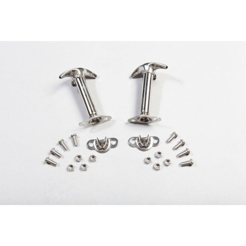 Rugged Ridge 11116.01 - RUG11116.01 - Rugged Ridge 41-95 Jeep CJ / Jeep Wrangler Hood Catch Kit Stainless - Shipped in Europe - Tuningsupply.com