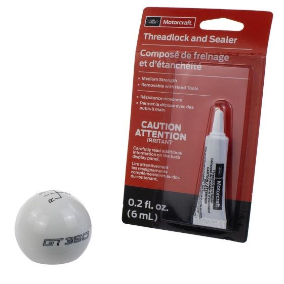 Ford Racing M-7213-M8SW - FRPM-7213-M8SW - Ford Racing 15-19 Mustang GT350 White 6-Speed Shift Knob - Shipped in Europe - Tuningsupply.com