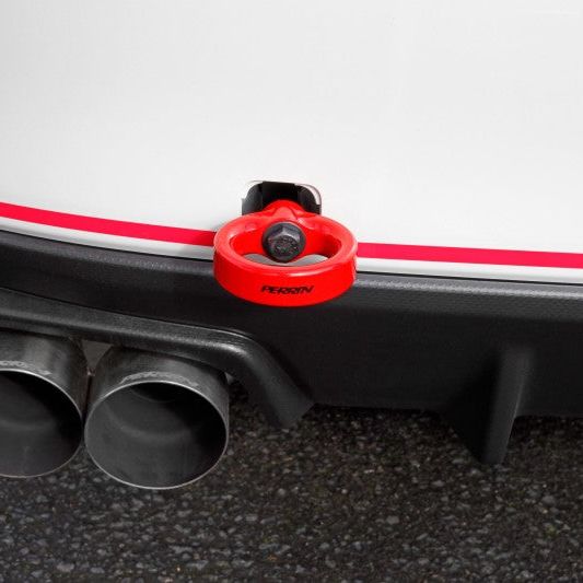 Perrin Performance PSP-BDY-252RD - PERPSP-BDY-252RD - PERRIN 15-21 Subaru WRX/STI Tow Hook Kit (Rear) - Red - Shipped in Europe - Tuningsupply.com