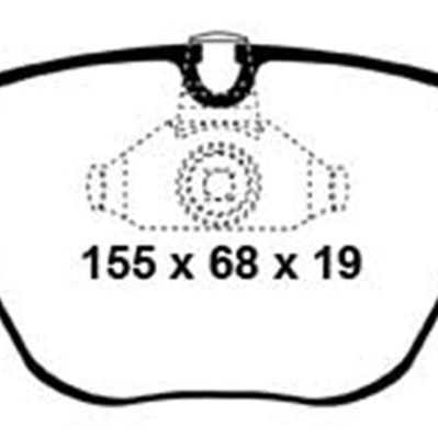 EBC DP31449C - EBCDP31449C - EBC 08-10 BMW M3 4.0 (E90) Redstuff Front Brake Pads - Shipped in Europe - Tuningsupply.com