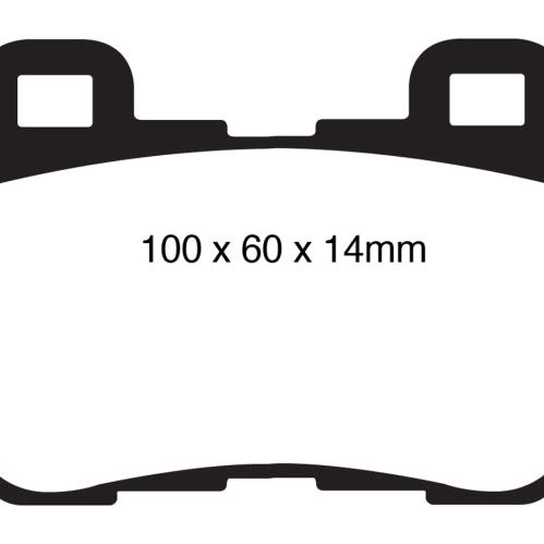 EBC DP31824C - EBCDP31824C - EBC 08-13 Infiniti FX50 5.0 Redstuff Rear Brake Pads - Shipped in Europe - Tuningsupply.com