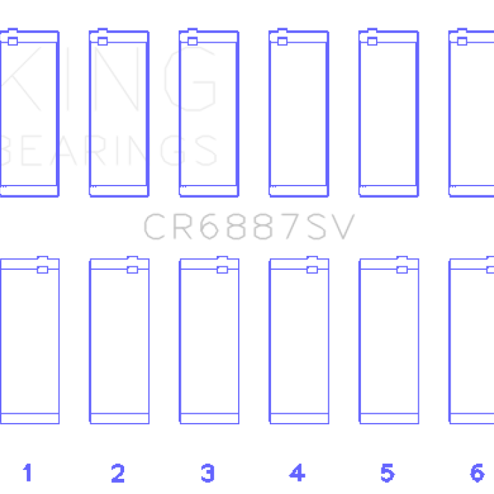 King Engine Bearings GCR6887SV - KINGCR6887SV - King Engine Bearings BMW B58B30A Performance Rod Bearing Set - Shipped in Europe - Tuningsupply.com