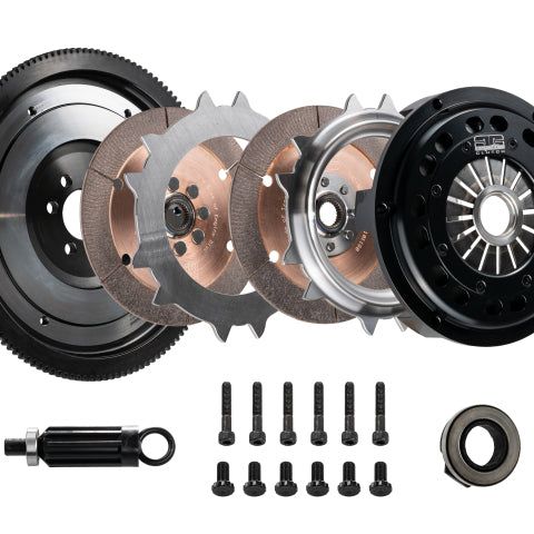 DKM Clutch MSC-006-074 - DKMMSC-006-074 - DKM Clutch 09-10 BMW 135i Segmented Ceramic Twin Disc Clutch Kit w/Flywheel (850 ft/lbs Torque) - Shipped in Europe - Tuningsupply.com