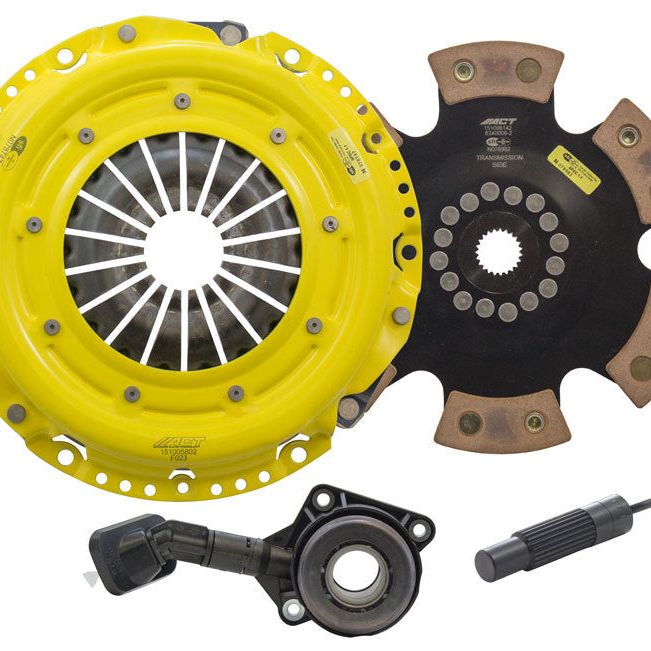 ACT FF2-HDR6 - ACTFF2-HDR6 - ACT 2014 Ford Focus HD/Race Rigid 6 Pad Clutch Kit - Shipped in Europe - Tuningsupply.com