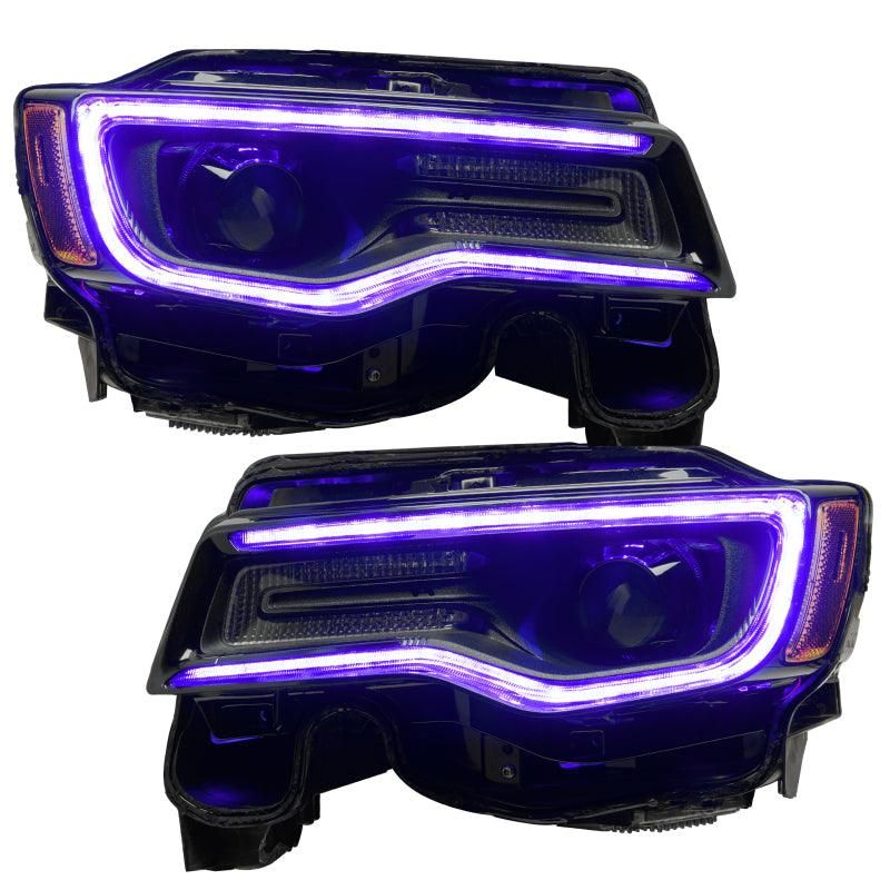 ORACLE Lighting 1284-332 - ORL1284-332 - Oracle 1421 Jeep Grand Cherokee Dynamic Headlight DRL Upgrade Kit ColorSHIFT Dynamic - Shipped in Europe - Tuningsupply.com