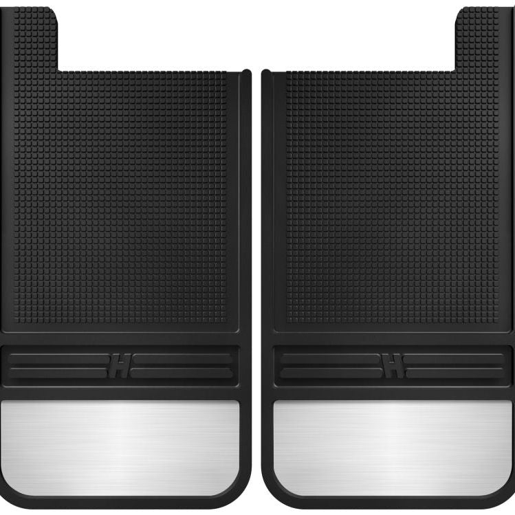 Husky Liners 55101 - HSL55101 - Husky Liners Universal 12in Wide Black Rubber Rear Mud Flaps w/ Weight - Shipped in Europe - Tuningsupply.com
