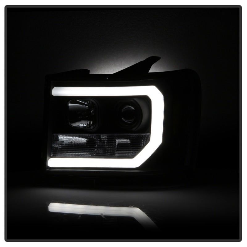 SPYDER 5083630 - SPY5083630 - Spyder GMC Sierra 1500/2500/3500 07-13 V2 Projector Headlights- Black PRO-YD-GS07V2-LBDRL-BK - Shipped in Europe - Tuningsupply.com