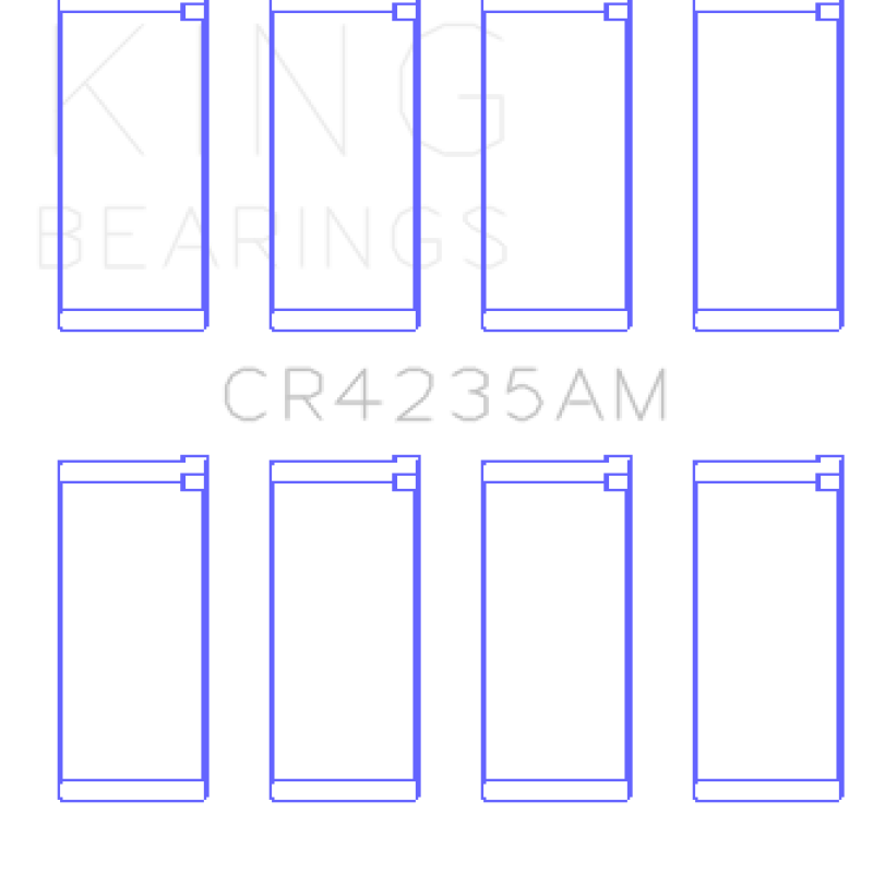 King Engine Bearings GCR4235AM - KINGCR4235AM - King Engine Bearings Hyundai 2.0L G4GC Rod Bearing Set - Size STD - Shipped in Europe - Tuningsupply.com