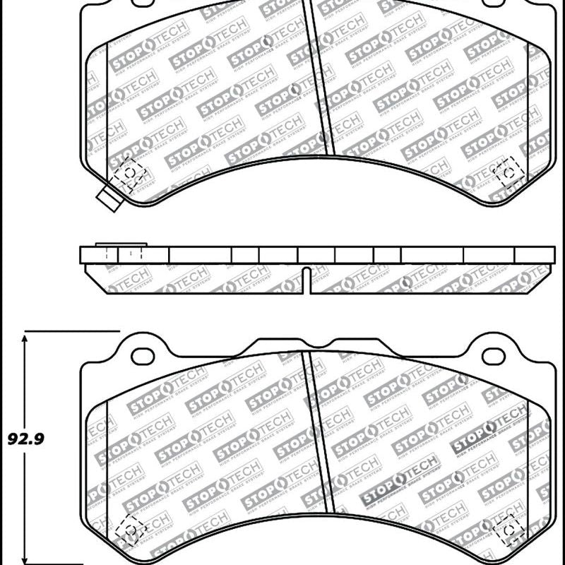 Stoptech 309.13820 - STO309.13820 - StopTech Performance Brake Pads - Shipped in Europe - Tuningsupply.com