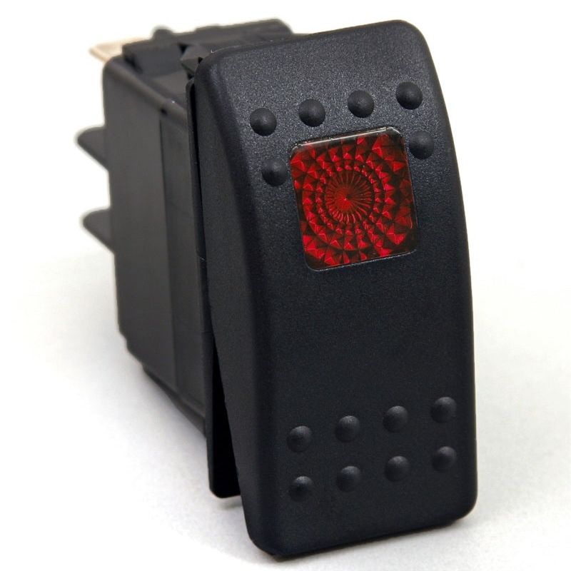 Daystar KU80014 - DAYKU80014 - Daystar Rocker Switch Red Light 20 AMP Single Pole - Shipped in Europe - Tuningsupply.com