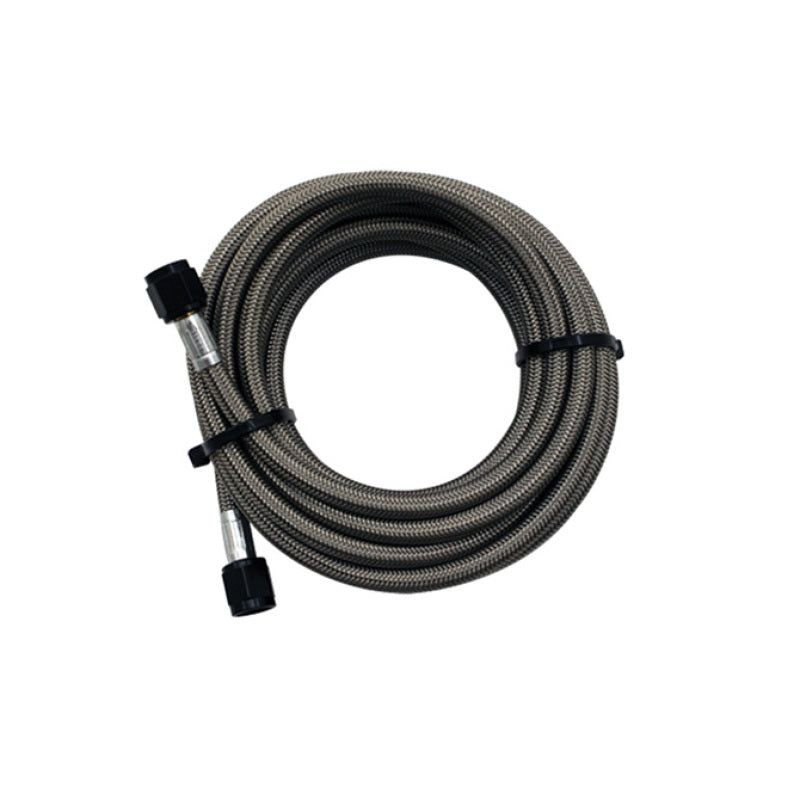Snow Performance SNO-815-BRD - SNOSNO-815-BRD - Snow Performance 15ft Braided Stainless Line (Black) w/ -4AN Fittings (NX Version) - Shipped in Europe - Tuningsupply.com