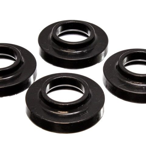 Energy Suspension 2.6103G - ENG2.6103G - Energy Suspension 97-06 Jeep Wrangler TJ / 84-01 Cherokee Black Fr/Rear Coil Lift Isolator Set of 4 - Shipped in Europe - Tuningsupply.com