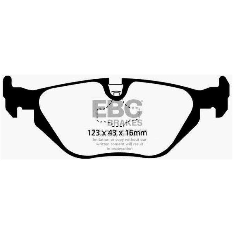 EBC DP41079R - EBCDP41079R - EBC 96-98 BMW Z3 1.9 Yellowstuff Rear Brake Pads - Shipped in Europe - Tuningsupply.com