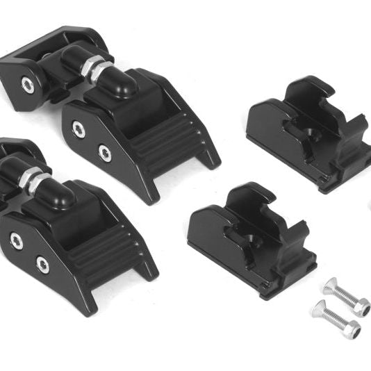 Rugged Ridge 11210.15 - RUG11210.15 - Rugged Ridge 97-06 Jeep Wrangler TJ Black Aluminum Hood Catches - Shipped in Europe - Tuningsupply.com