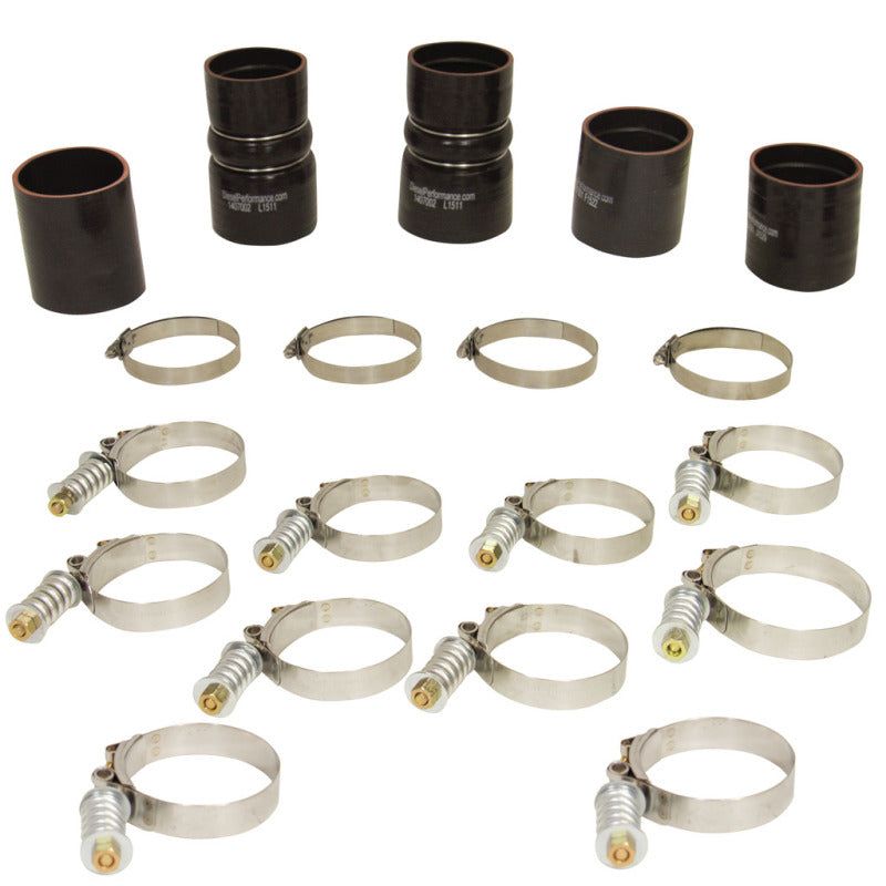 BD Diesel 1047030 - BDD1047030 - BD Diesel Intercooler Hose & Clamp Kit - 1999-2003 Ford 7.3L PowerStroke - Shipped in Europe - Tuningsupply.com