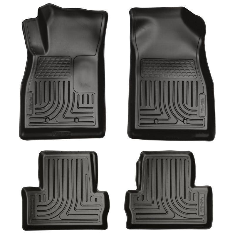Husky Liners 98181 - HSL98181 - Husky Liners 11-12 Chevrolet Volt WeatherBeater Combo Black Floor Liners - Shipped in Europe - Tuningsupply.com