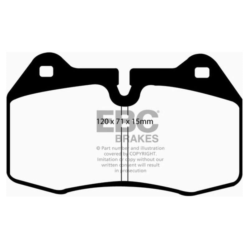 EBC DP31644C - EBCDP31644C - EBC 03-04 Infiniti G35 3.5 (Manual) (Brembo) Redstuff Front Brake Pads - Shipped in Europe - Tuningsupply.com