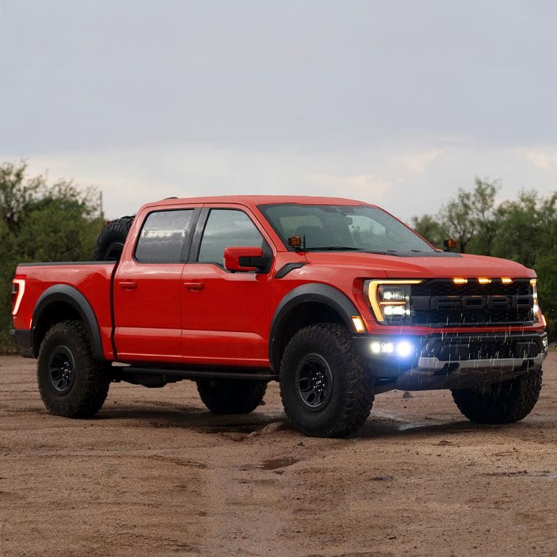 Rigid Industries 46738 - RIG46738 - Rigid Industries 2021+ Ford Raptor Triple Fog Lights Kit - Shipped in Europe - Tuningsupply.com