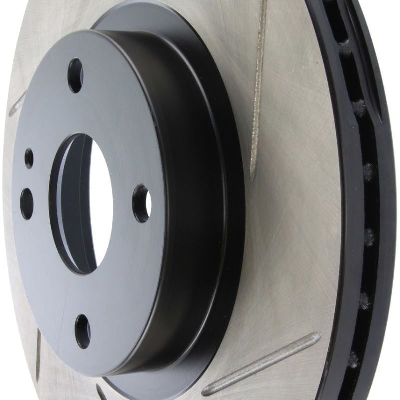 Stoptech 126.45061SL - STO126.45061SL - StopTech Power Slot 01-05 Mazda Miata Sport Suspension/Turbo SportStop Slotted Front Left Rotor - Shipped in Europe - Tuningsupply.com