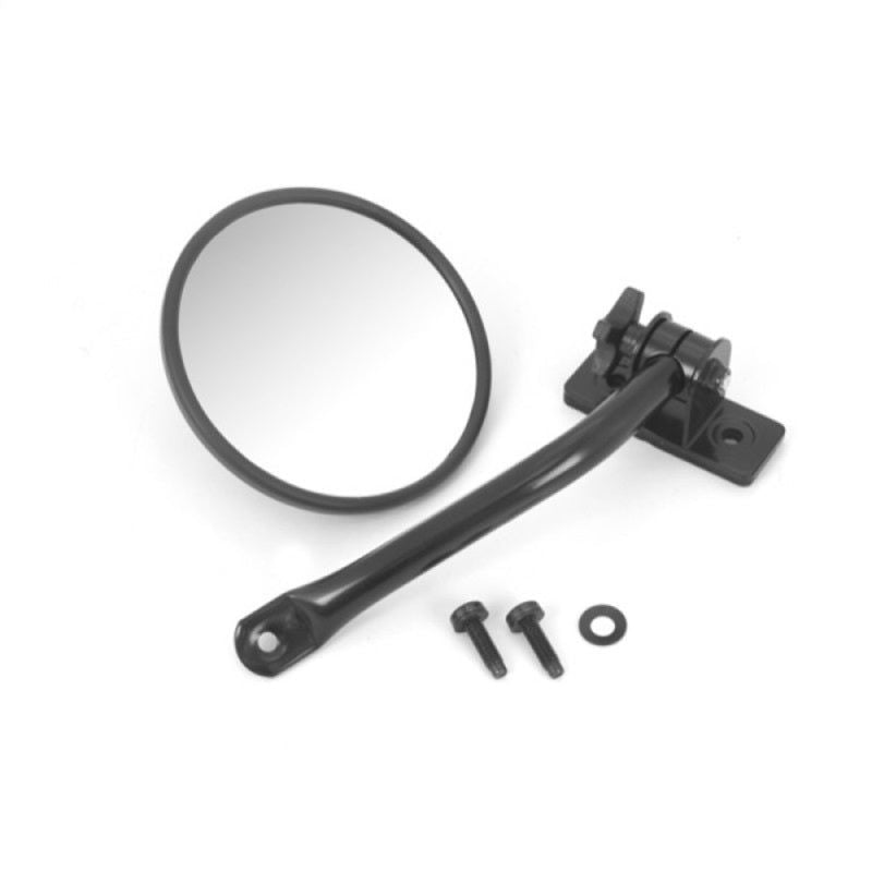 Rugged Ridge 11025.11 - RUG11025.11 - Rugged Ridge 97-18 Jeep Wrangler Black Round Quick Release Mirror - Shipped in Europe - Tuningsupply.com