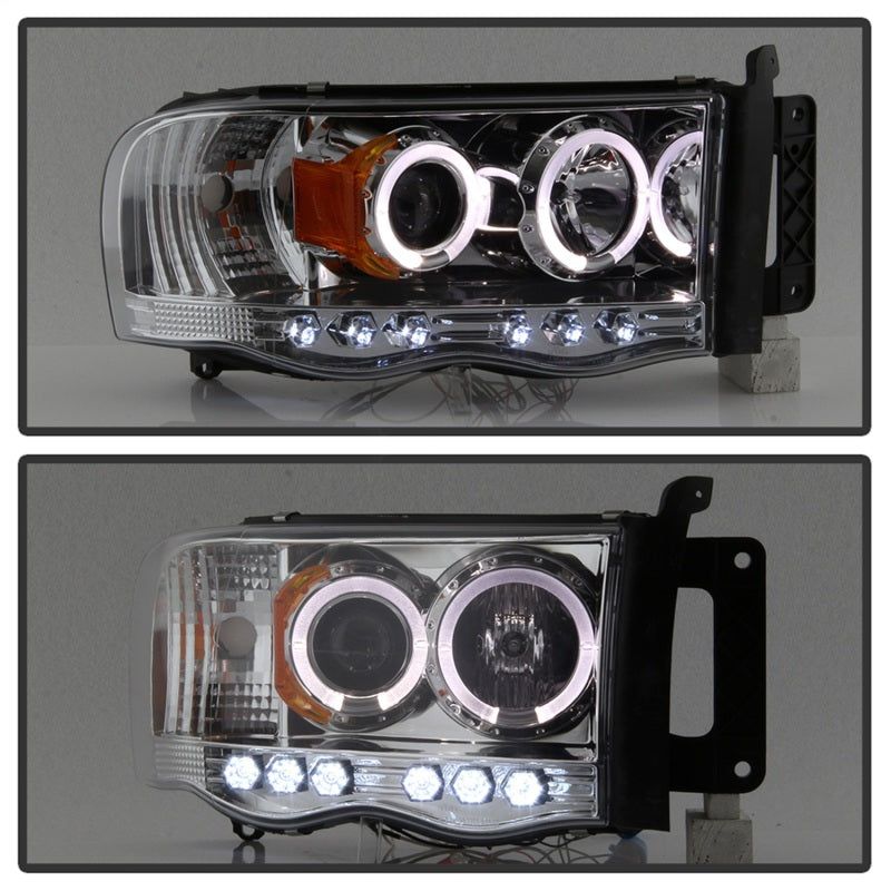 SPYDER 5009982 - SPY5009982 - Spyder Dodge Ram 1500 02-05/Ram 2500 03-05 Projector Headlights LED Halo LED Chrm PRO-YD-DR02-HL-C - Shipped in Europe - Tuningsupply.com