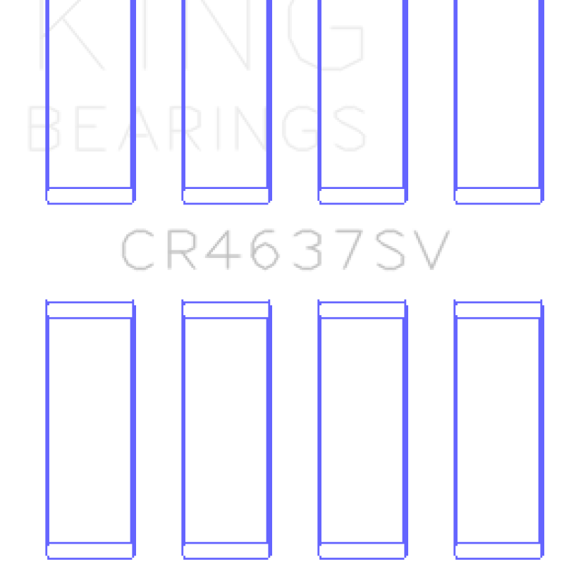 King Engine Bearings GCR4637SV0.25 - KINGCR4637SV0.25 - King Engine Bearings Audi BYT/CDNC/CCZD/CPSA Connecting Rod Bearing Set - Shipped in Europe - Tuningsupply.com