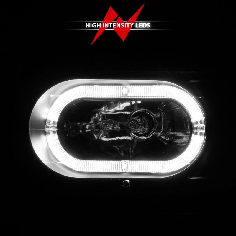 ANZO 111507 - ANZ111507 - ANZO 88-98 Chevrolet C1500 Crystal Headlights Black Housing w/ Signal and Side Marker Lights - Shipped in Europe - Tuningsupply.com