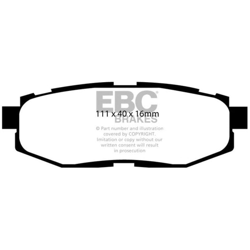 EBC DP51758NDX - EBCDP51758NDX - EBC 10-14 Subaru Legacy 2.5 GT Bluestuff Rear Brake Pads - Shipped in Europe - Tuningsupply.com