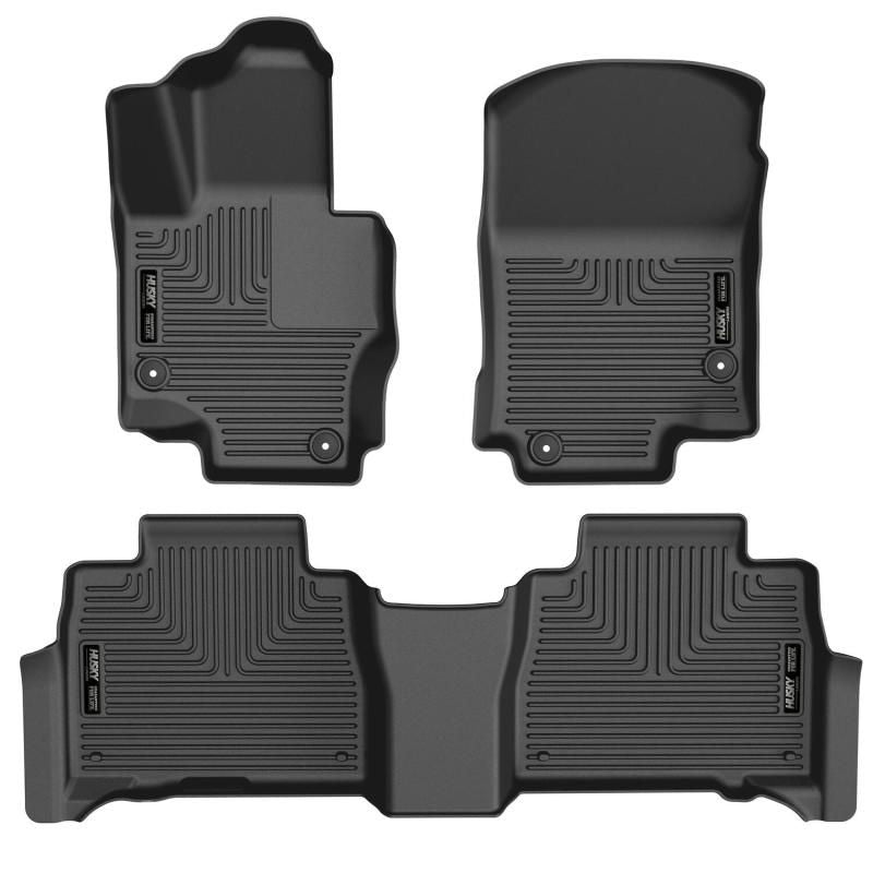 Husky Liners 95491 - HSL95491 - Husky Liners 20-23 Mercedes-Benz GLE350/GLE450 Weatherbeater Black Front & 2nd Seat Floor Liners - Shipped in Europe - Tuningsupply.com