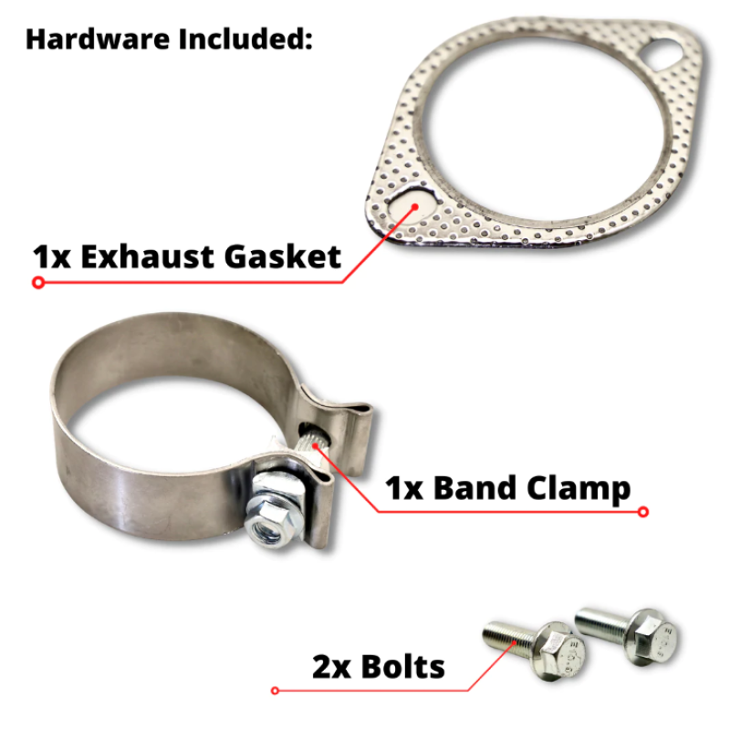 Carven Exhaust CT1007 - CRVCT1007 - Carven 2022 Toyota Tundra 3.5L Cut & Clamp Muffler Replacement Kit w/ 5in Ceramic Black Tip - Shipped in Europe - Tuningsupply.com