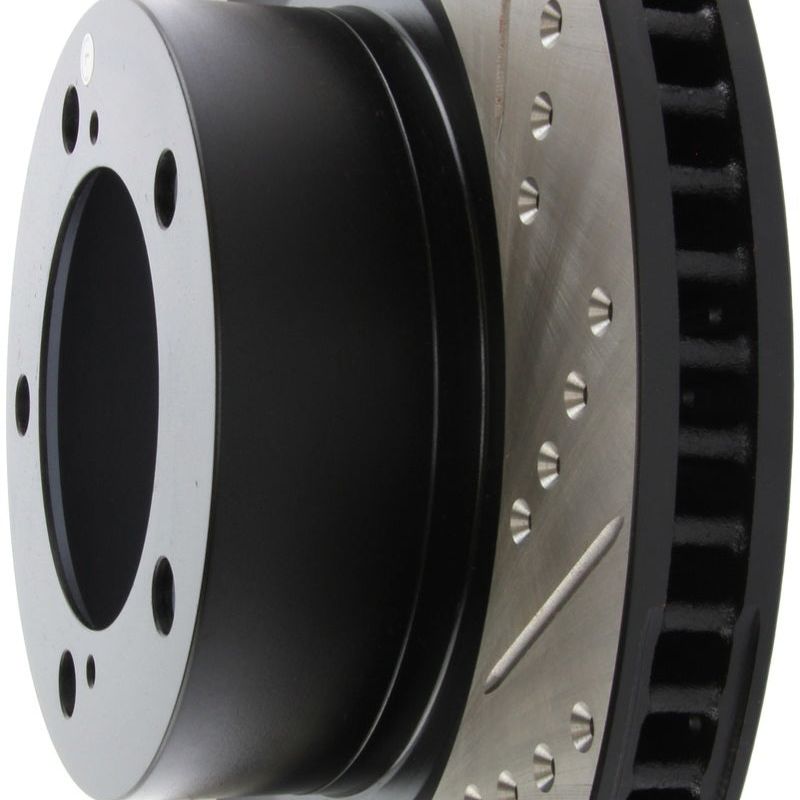 Stoptech 127.44156L - STO127.44156L - StopTech 07-09 Toyota Tundra / 08-09 Toyota Sequoia Front Left Slotted & Drilled Rotor - Shipped in Europe - Tuningsupply.com