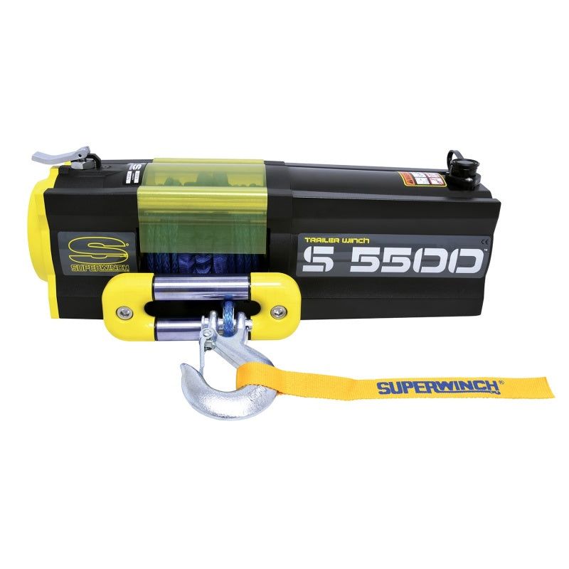 Superwinch 1455201 - SUW1455201 - Superwinch 5500 LBS 12V DC 1/4in x 60ft Synthetic Rope S5500 Winch - Shipped in Europe - Tuningsupply.com