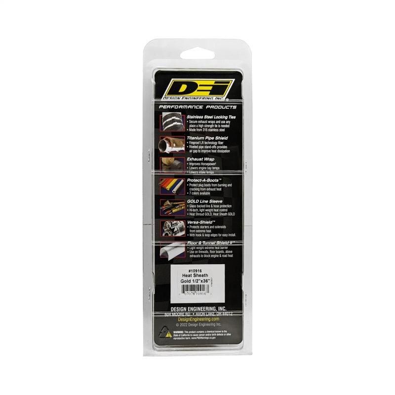 DEI 10916 - DEI10916 - DEI Heat Sheath GOLD 1/2in x 36in - Shipped in Europe - Tuningsupply.com