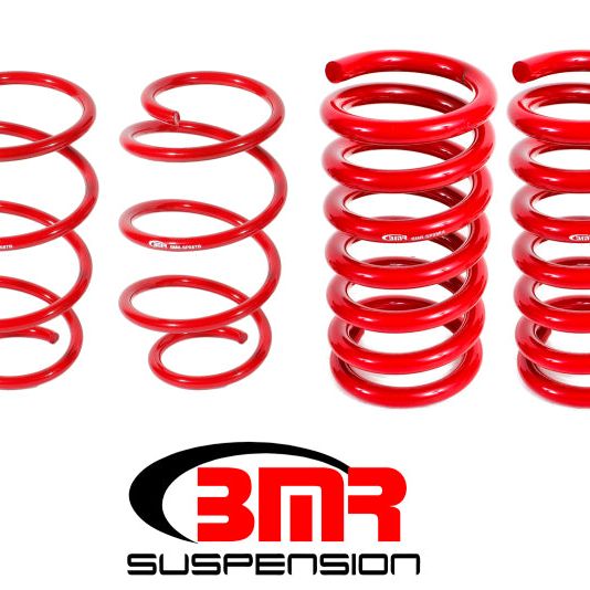 BMR Suspension SP086R - BMRSP086R - BMR 15-17 S550 Mustang Drag Version Lowering Springs (Set Of 4) - Red - Shipped in Europe - Tuningsupply.com