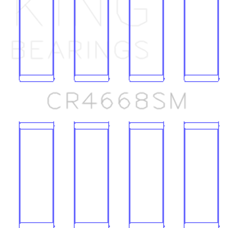 King Engine Bearings GCR4668SM - KINGCR4668SM - King Chrysler/Mitsubishi/Hyundai/Kia World Engine Connecting Rod Bearing Set - Size STD - Shipped in Europe - Tuningsupply.com