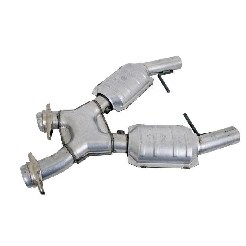 BBK 1666 - BBK1666 - BBK 96-98 Mustang 4.6 GT High Flow X Pipe With Catalytic Converters - 2-1/2 - Shipped in Europe - Tuningsupply.com